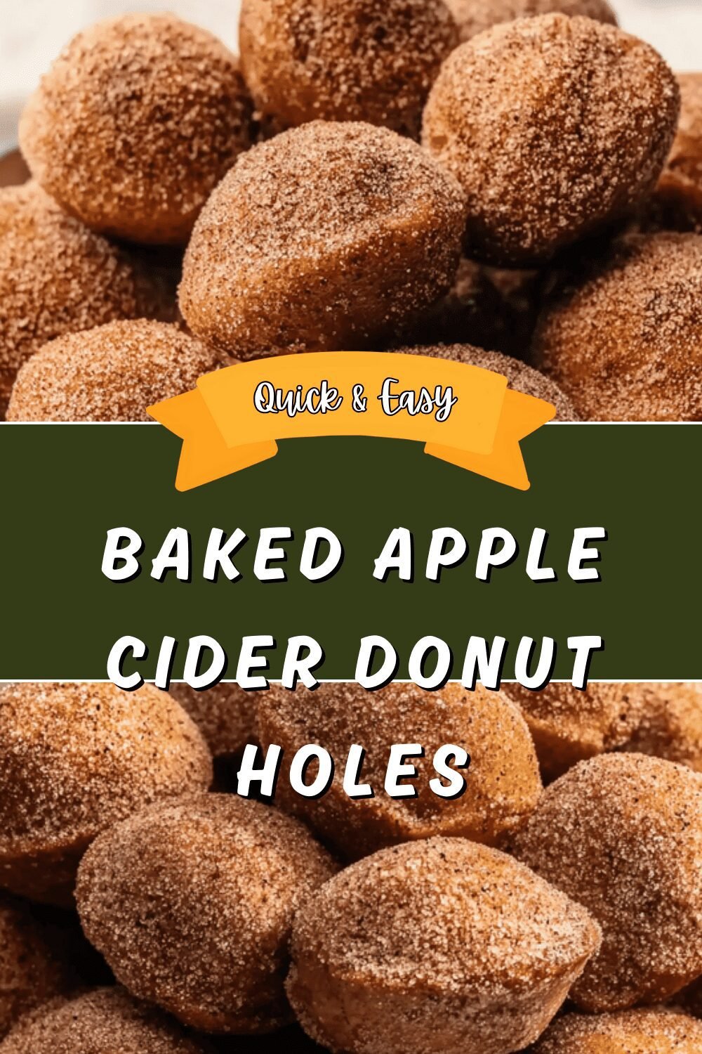 Baked Apple Cider Donut Holes