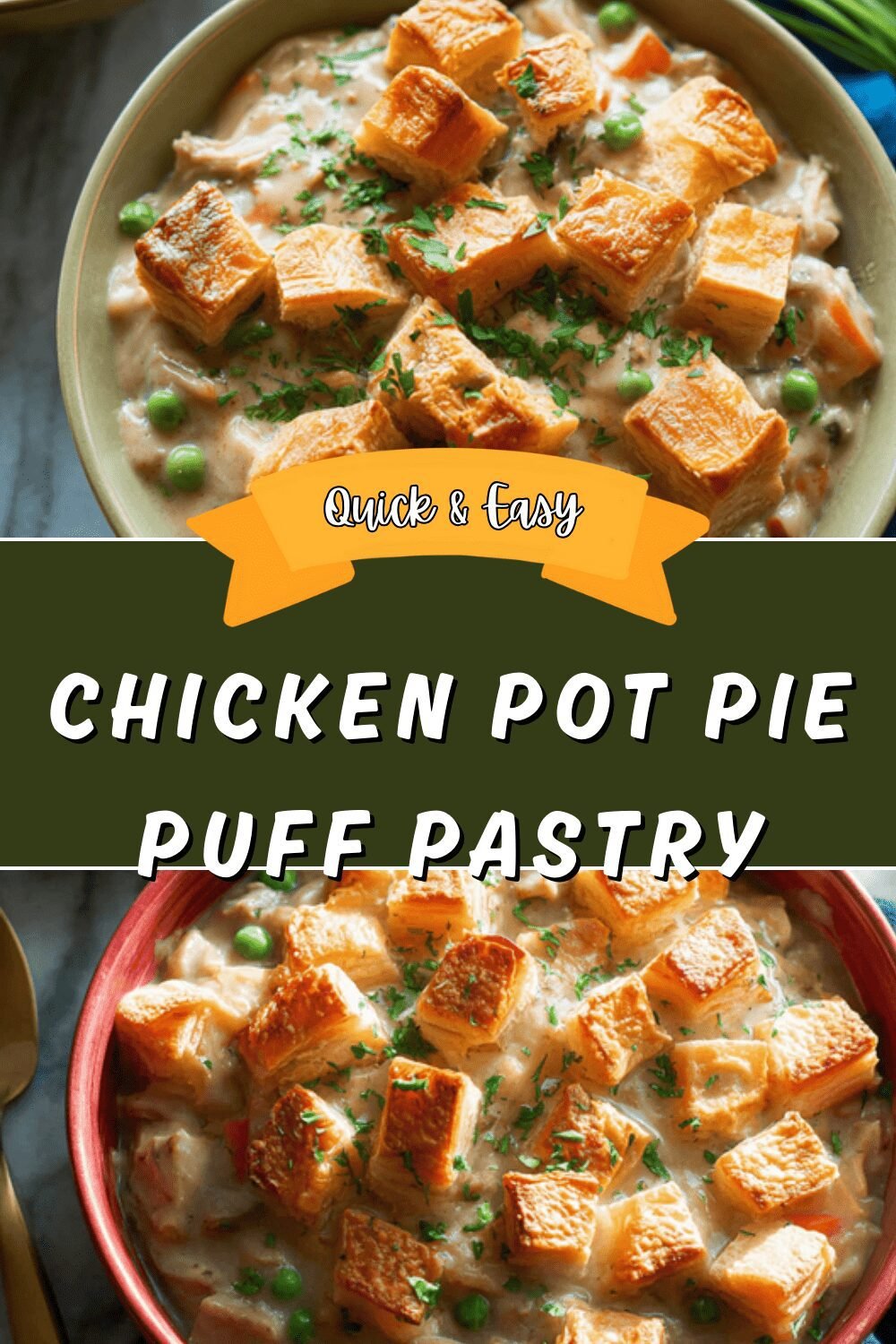 Puff Pastry Chicken Pot Pie Recipe With Creamy Filling 6 Chicken Pot Pie Puff Pastry
