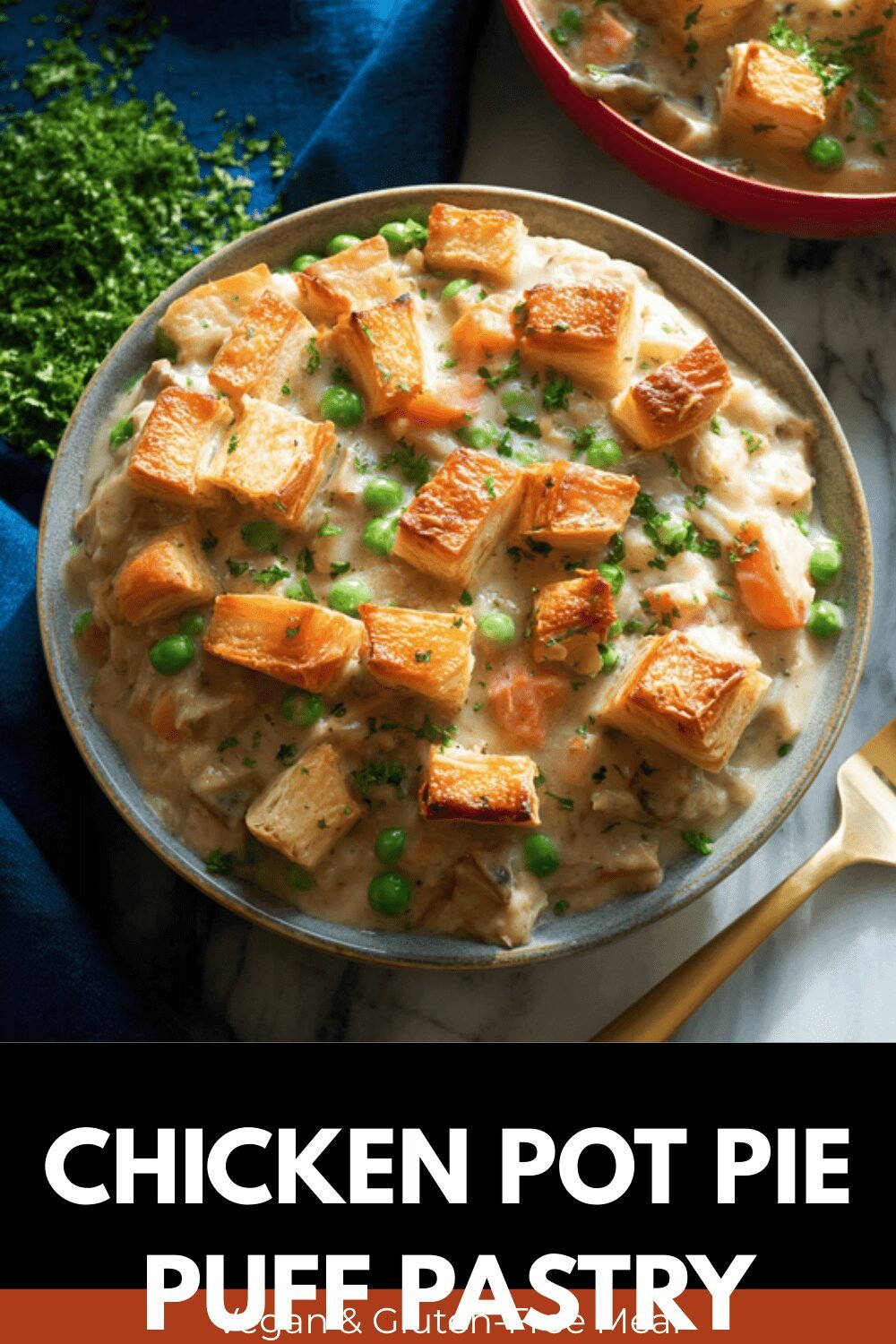 Puff Pastry Chicken Pot Pie Recipe With Creamy Filling 7 Chicken Pot Pie Puff Pastry
