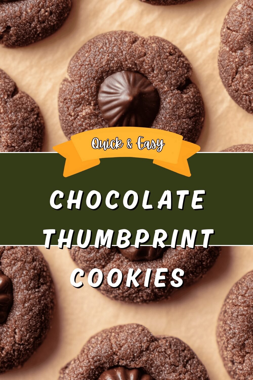 Chocolate Thumbprint Cookies