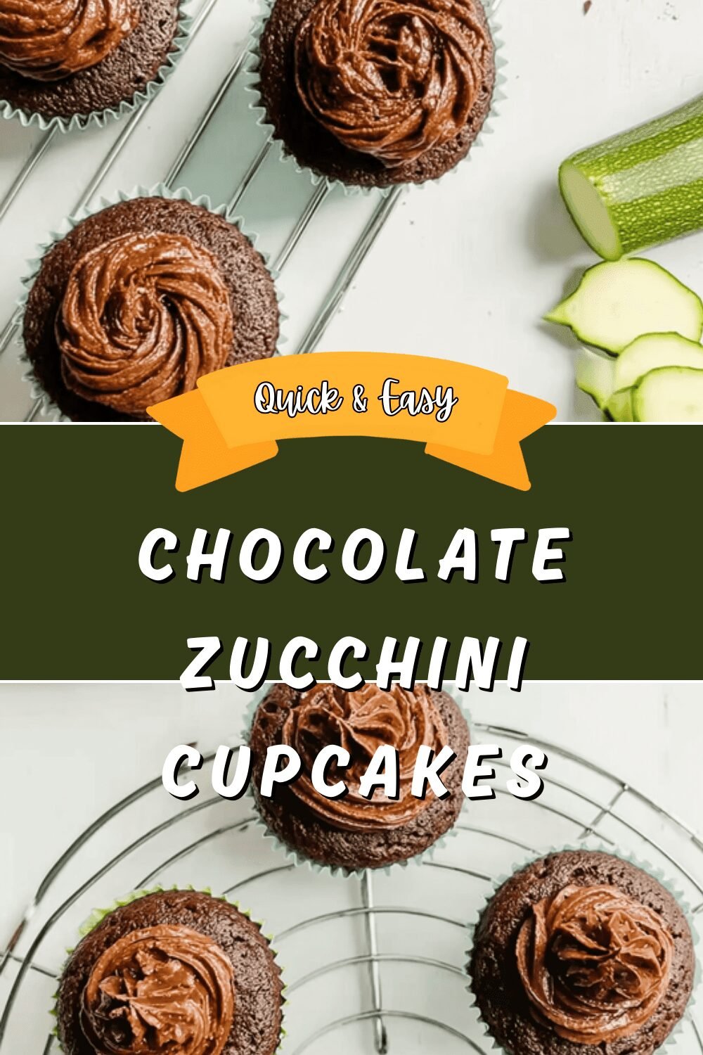 Chocolate Zucchini Cupcakes