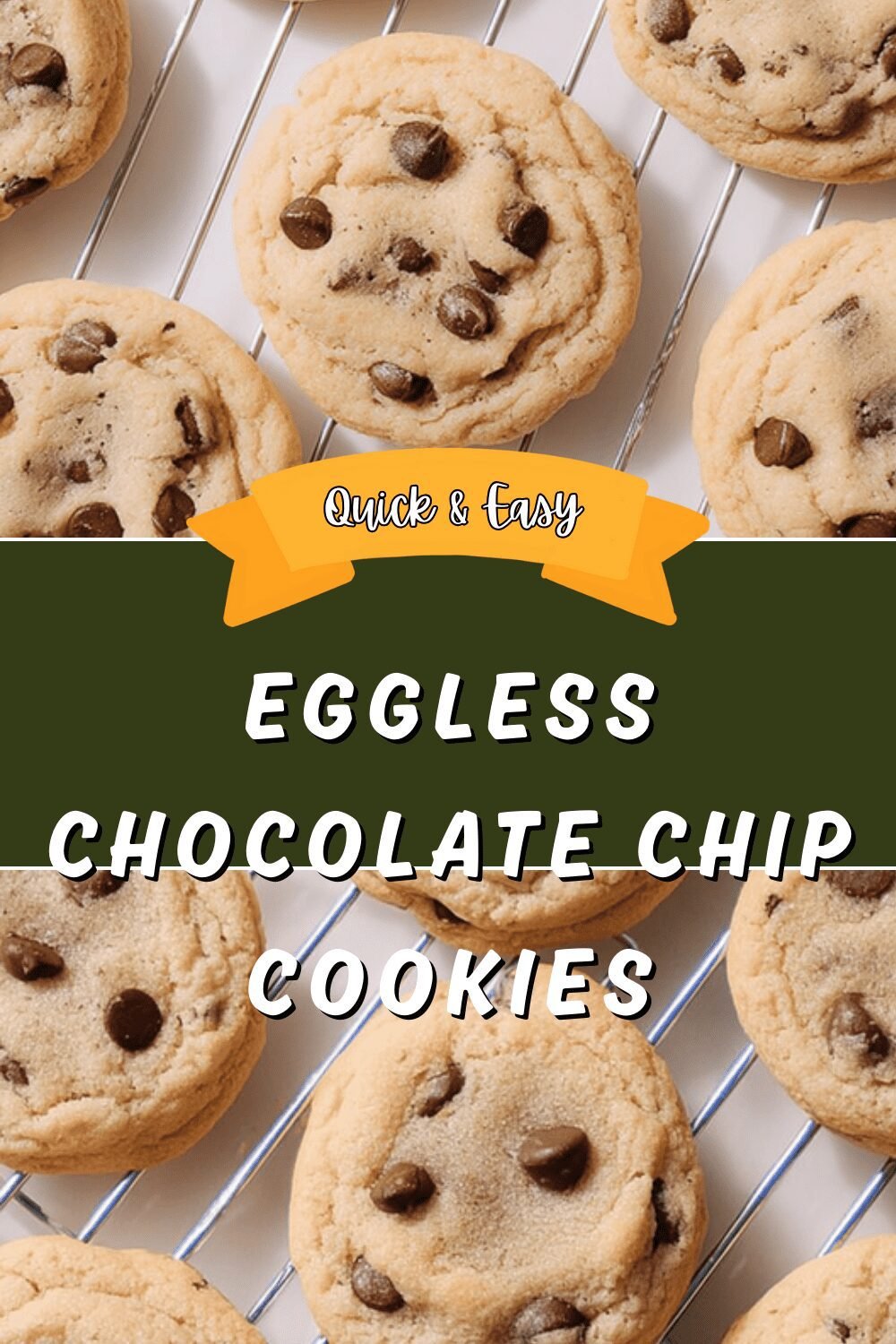 Eggless Chocolate Chip Cookies
