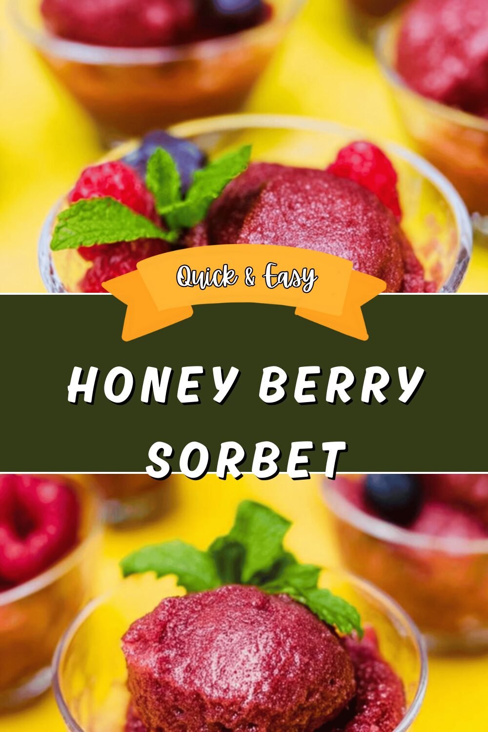 Honey Berry Sorbet