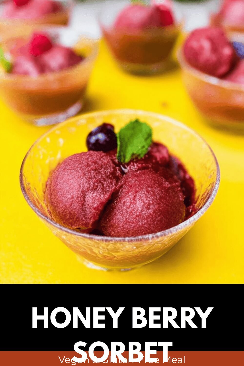 Honey Berry Sorbet