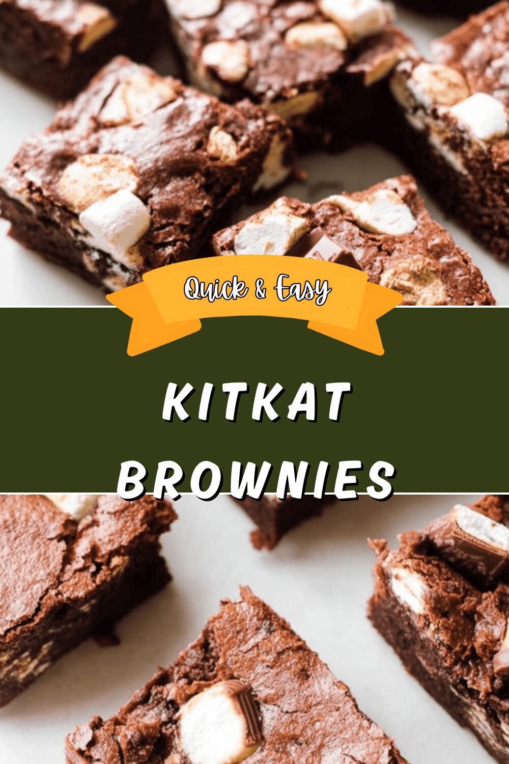 Kit Kat Brownies Recipe With Chewy Chocolate And Crunchy Candy Layers 6 Kitkat Brownies