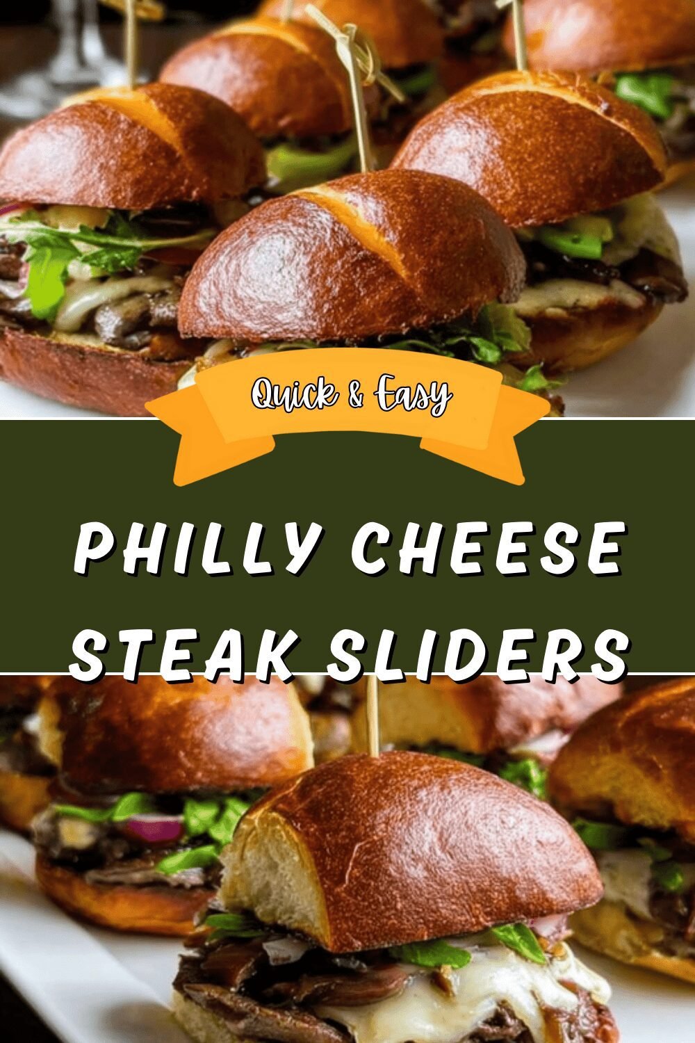 Philly Cheesesteak Sliders Recipe With Classic Cheese And Tender Beef 6 Philly Cheese Steak Sliders