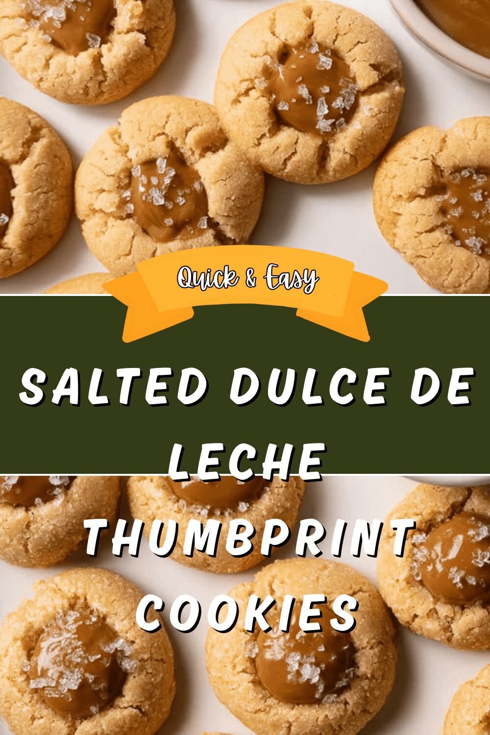 Salted Dulce De Leche Thumbprint Cookies