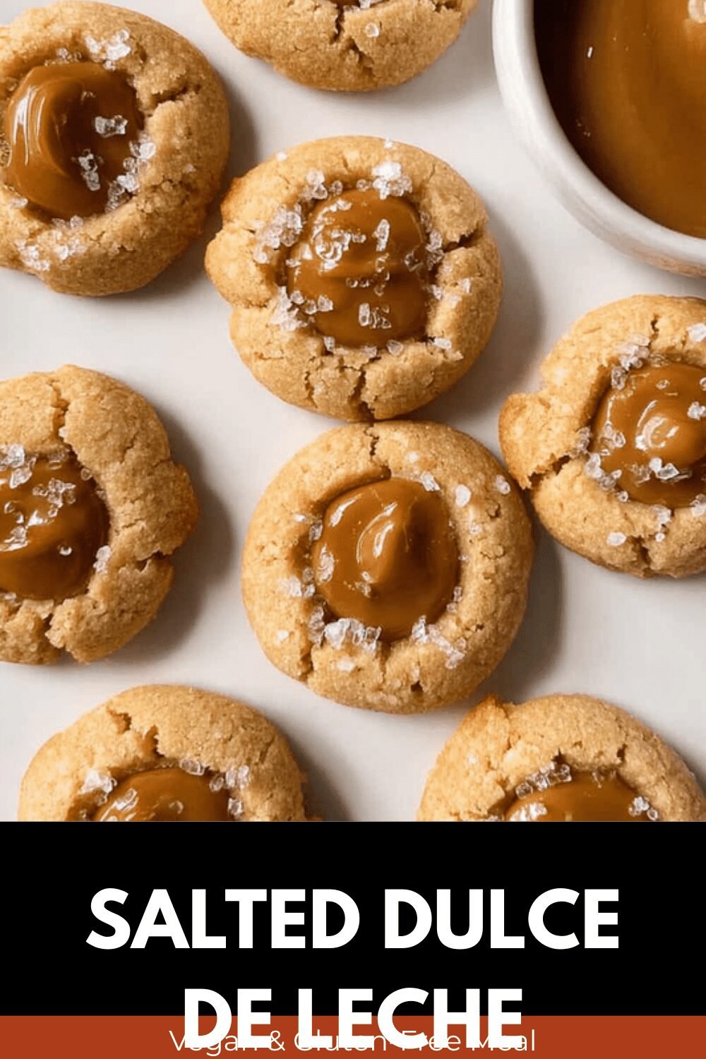 Salted Dulce De Leche Thumbprint Cookies