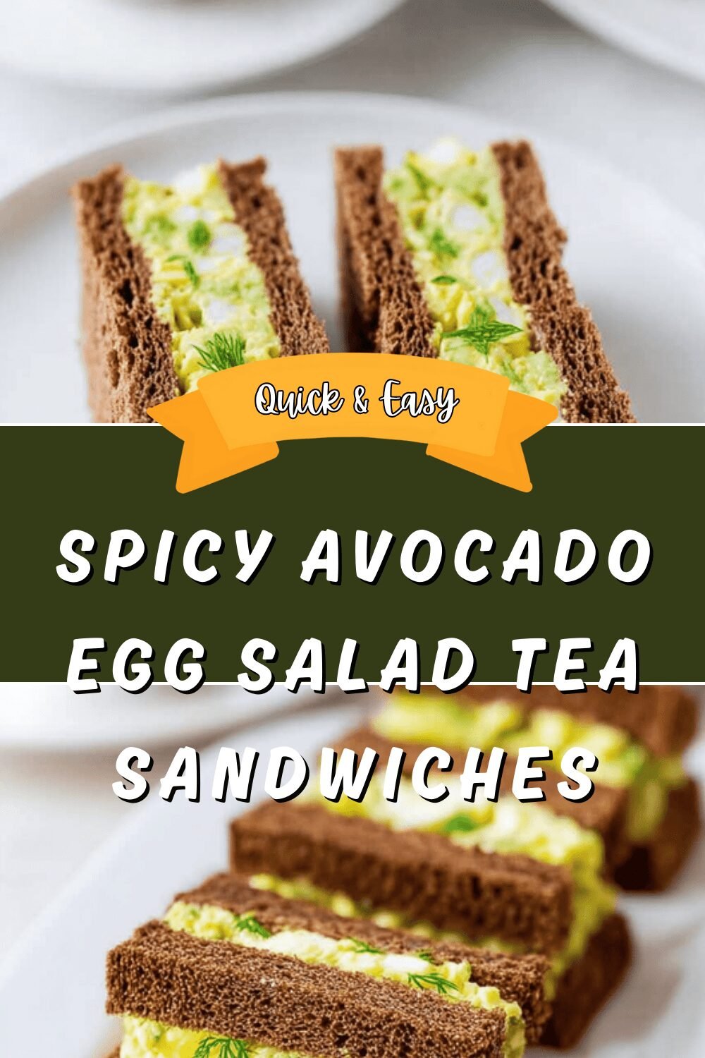 Spicy Avocado Egg Salad Tea Sandwich Recipes For Fresh Flavor 6 Spicy Avocado Egg Salad Tea Sandwiches