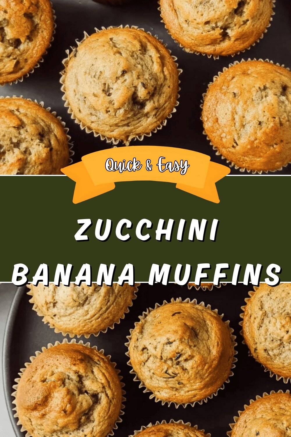 Zucchini Banana Muffins