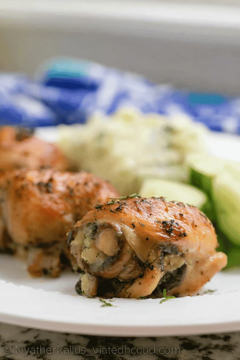 Baked Mushroom Stuffed Chicken Thighs 64.Png