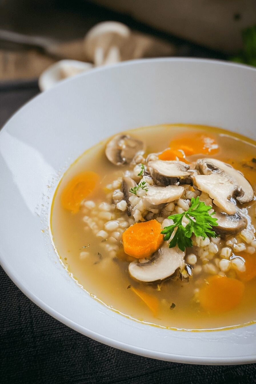 Barley And Mushroom Soup
