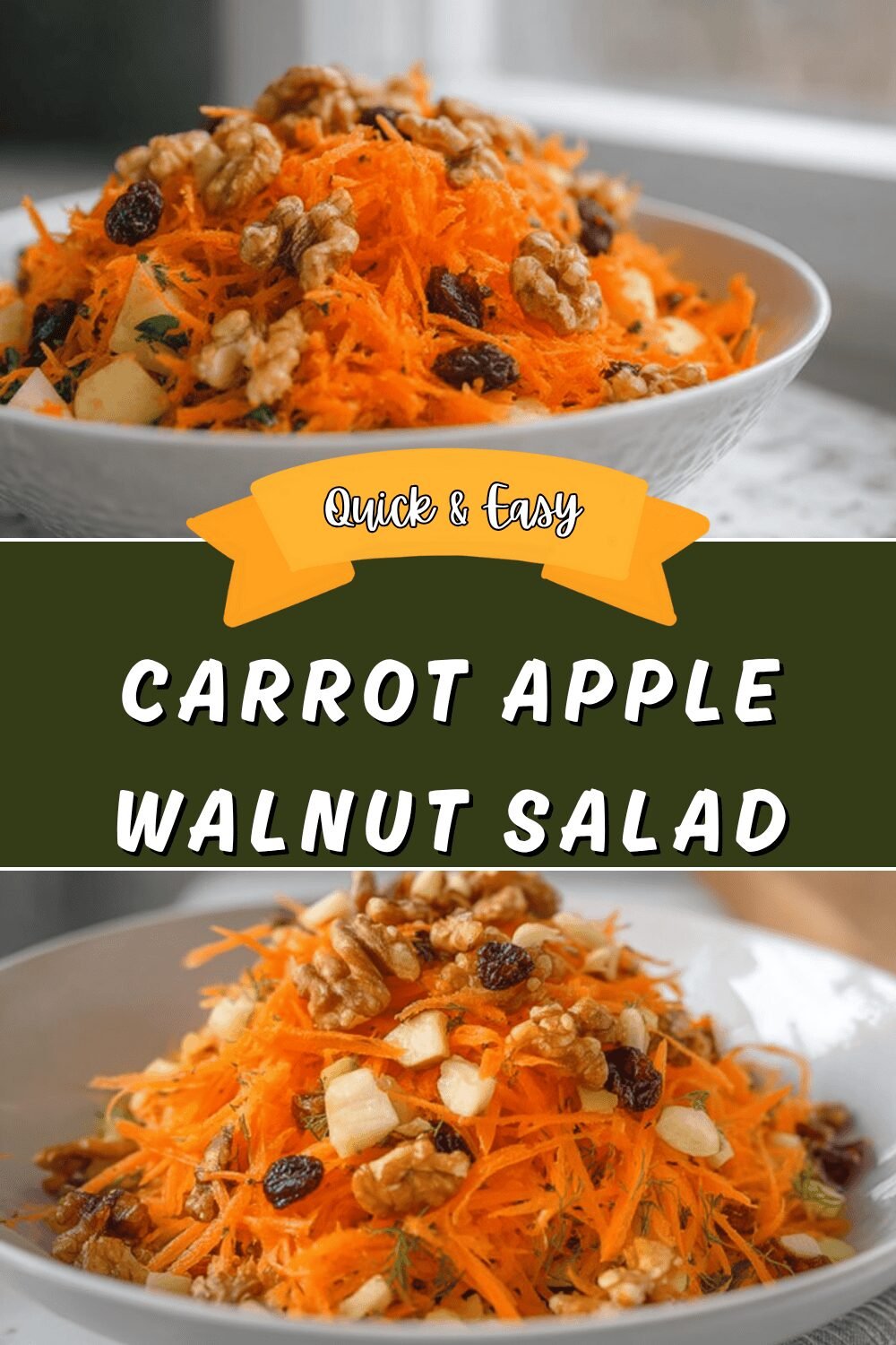 Carrot Apple Walnut Salad
