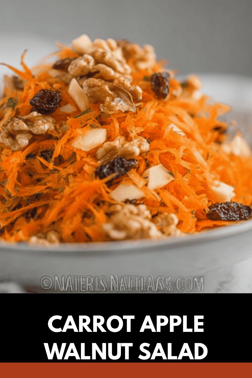 Carrot Apple Walnut Salad