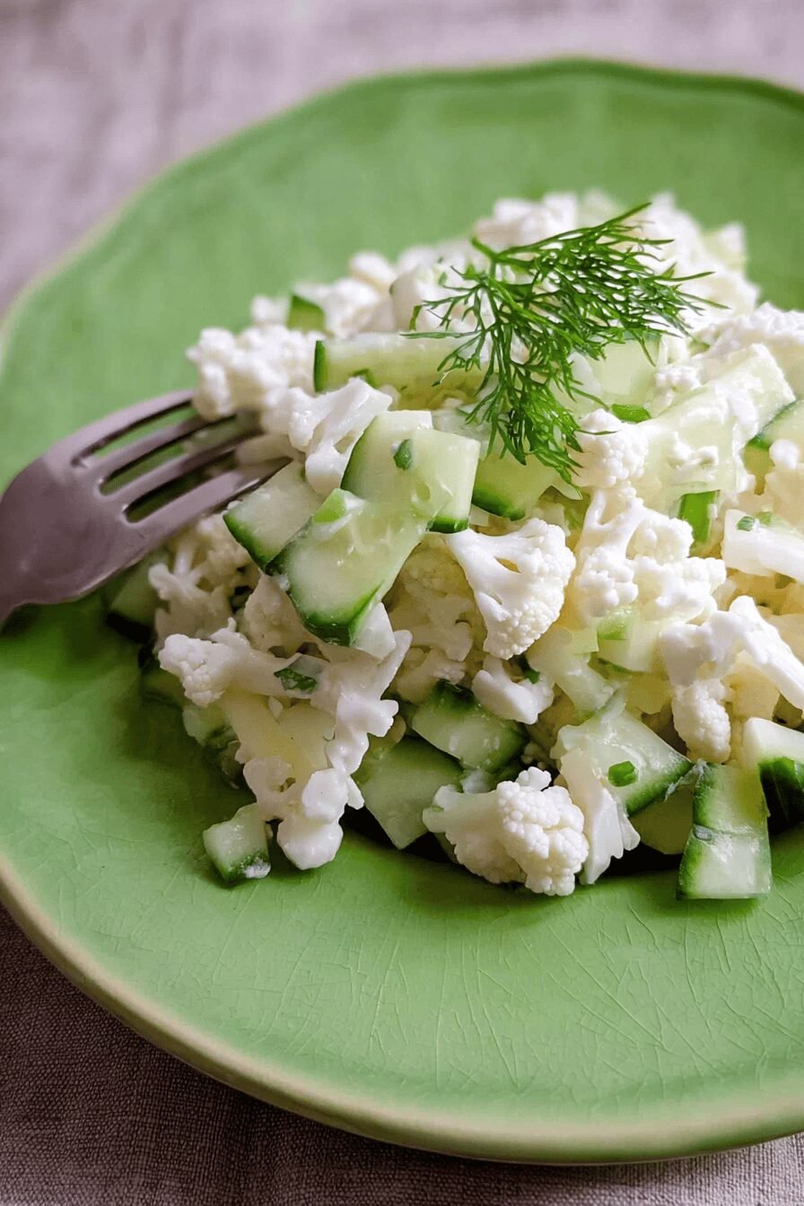 Cauliflower Cucumber Salad Recipe With Fresh Herbs And Light Dressing 7 Cauliflower Cucumber Salad