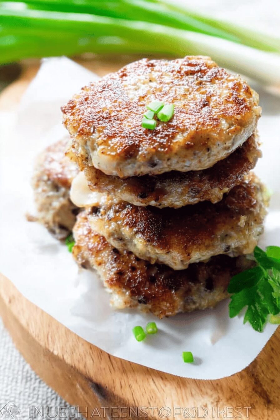 Chicken And Mushroom Patties Recipe For Easy Homemade Kotlety 6 Chicken And Mushroom Patties