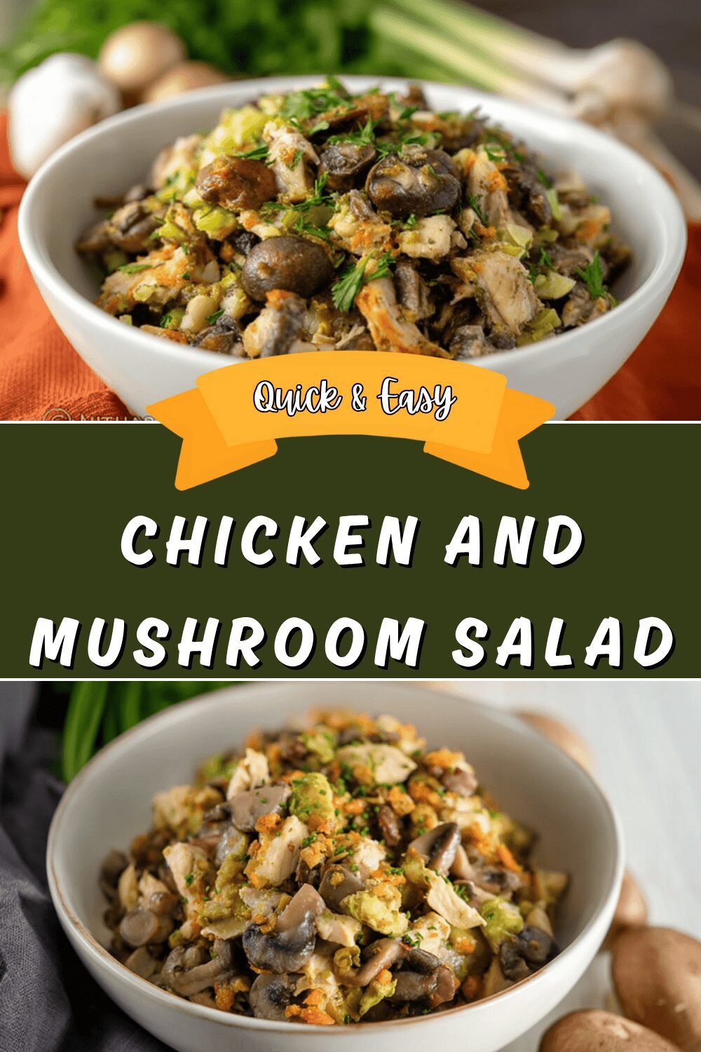 Chicken And Mushroom Salad Recipe For Wedding And Special Occasions 6 Chicken And Mushroom Salad