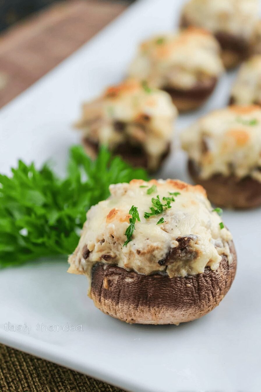Chicken Stuffed Mushrooms Recipe With Savory And Easy Filling Ideas 7 Chicken Stuffed Mushrooms