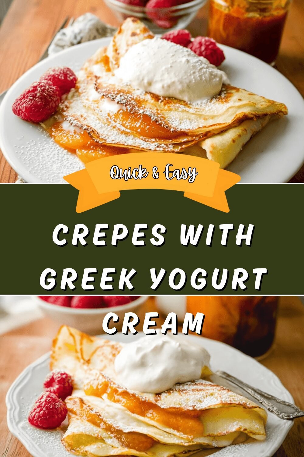 Crepes With Greek Yogurt Cream