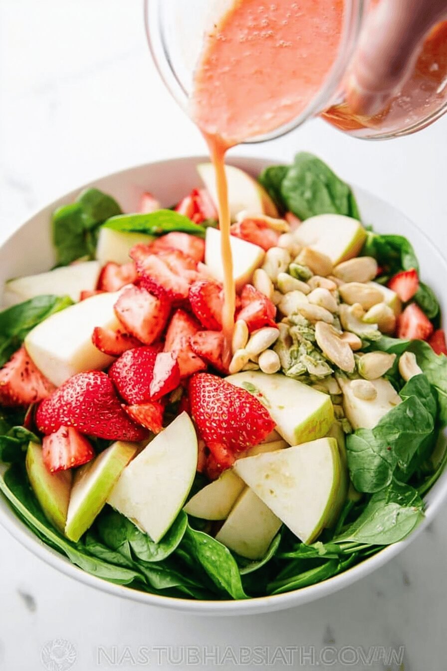 Fruit And Nut Spinach Salad With Fresh And Crunchy Ingredients 4 Fruit And Spinach Salad