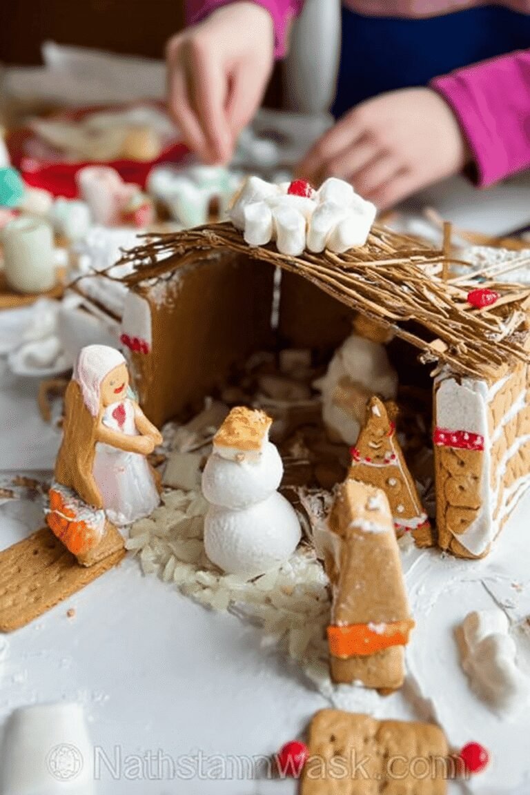 Gingerbread Nativity Manger Scene 47.Png