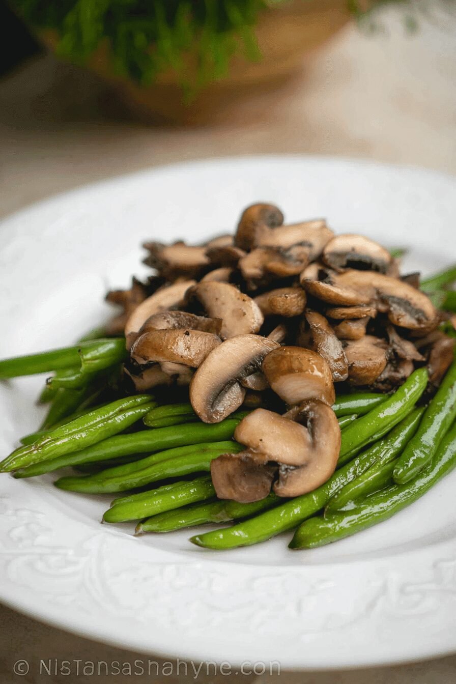Green Beans And Mushrooms