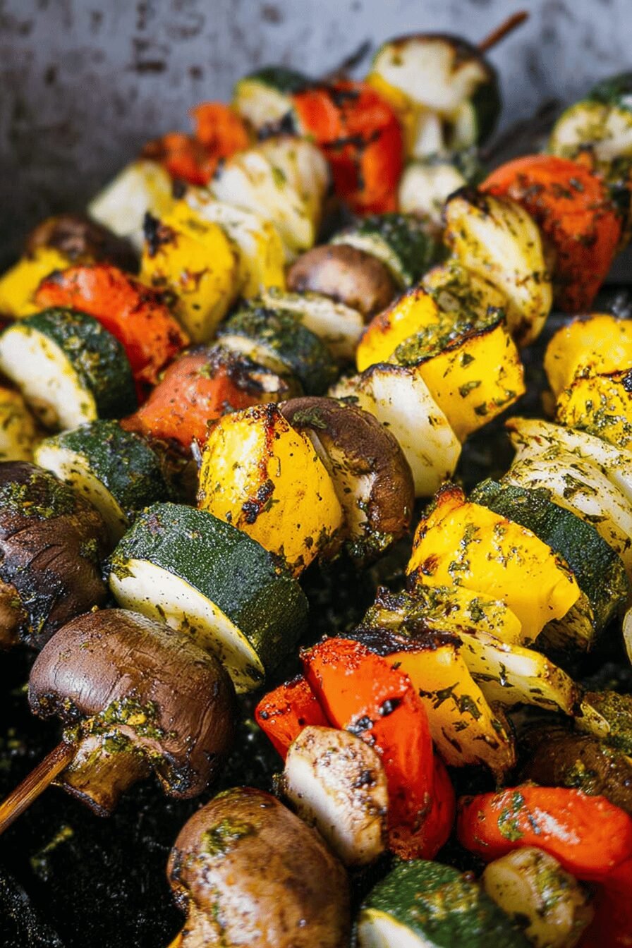 Grilled Moroccan Vegetable Skewers