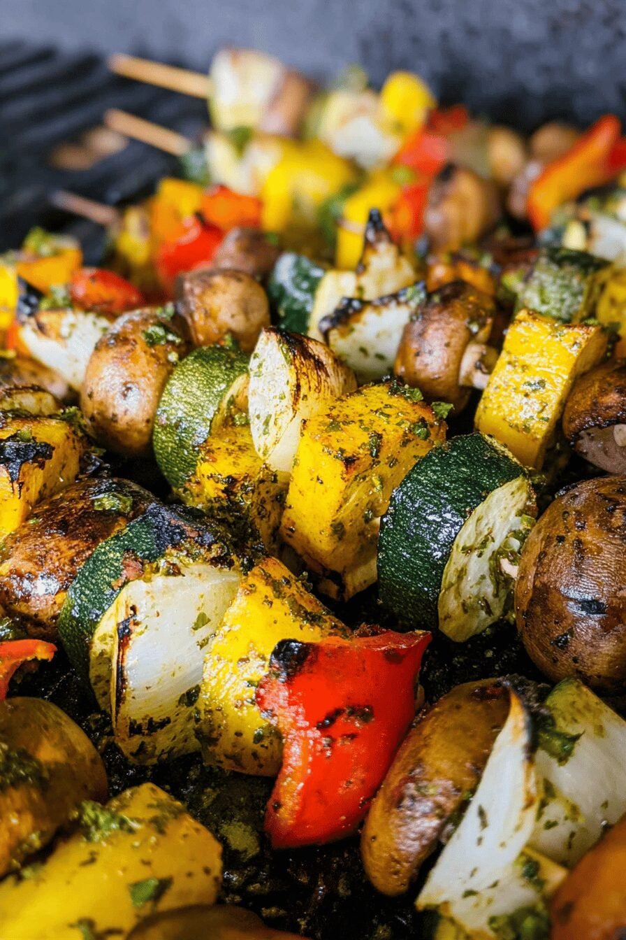 Grilled Moroccan Vegetable Skewers