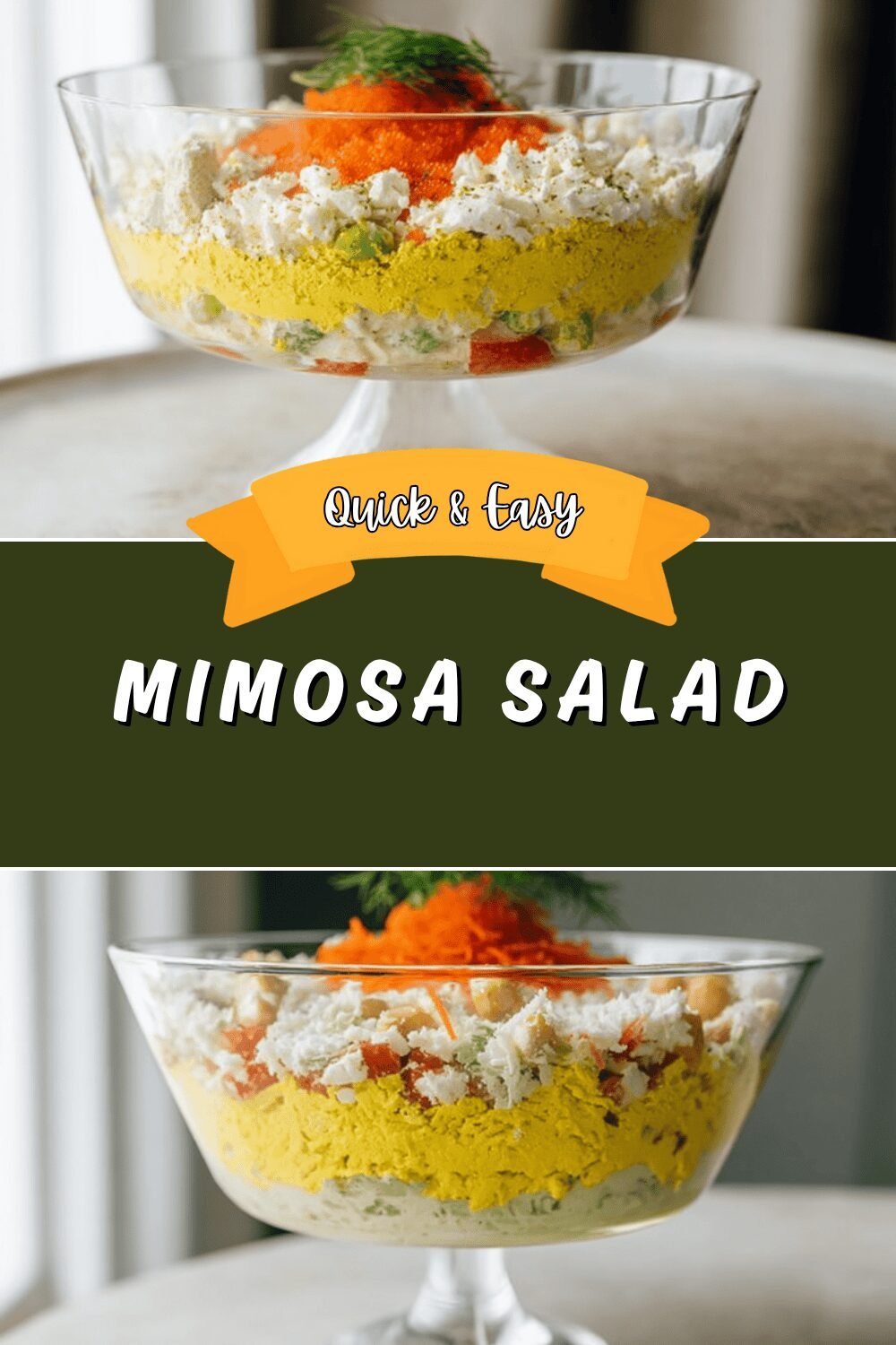 Mimosa Salad Recipe With Layered Tuna And Fresh Ingredients 6 Mimosa Salad