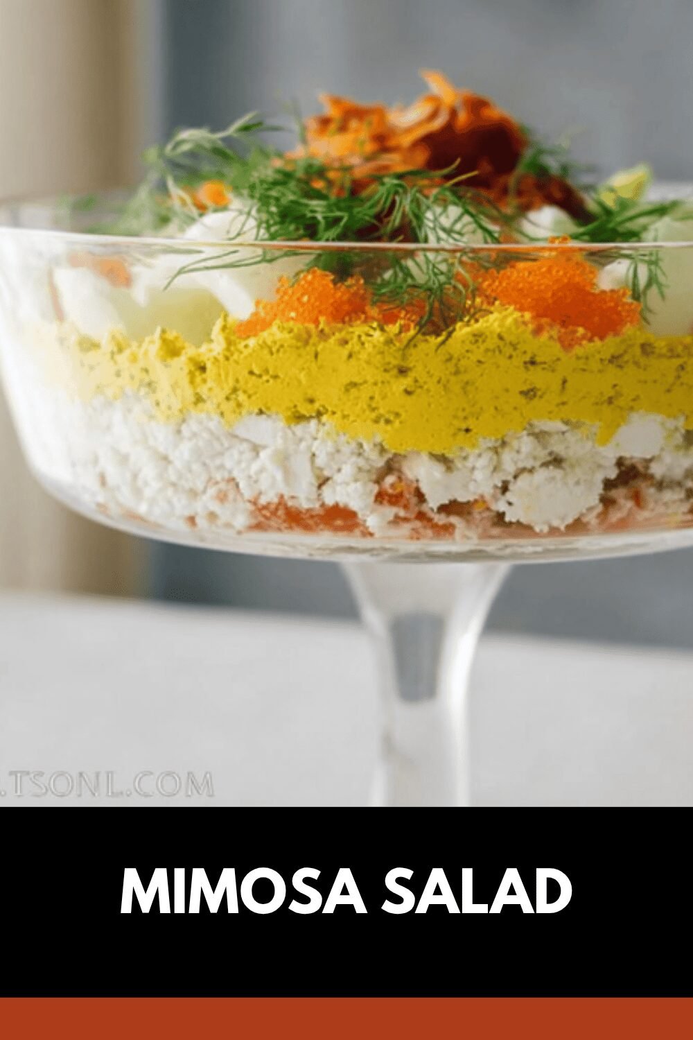Mimosa Salad Recipe With Layered Tuna And Fresh Ingredients 7 Mimosa Salad