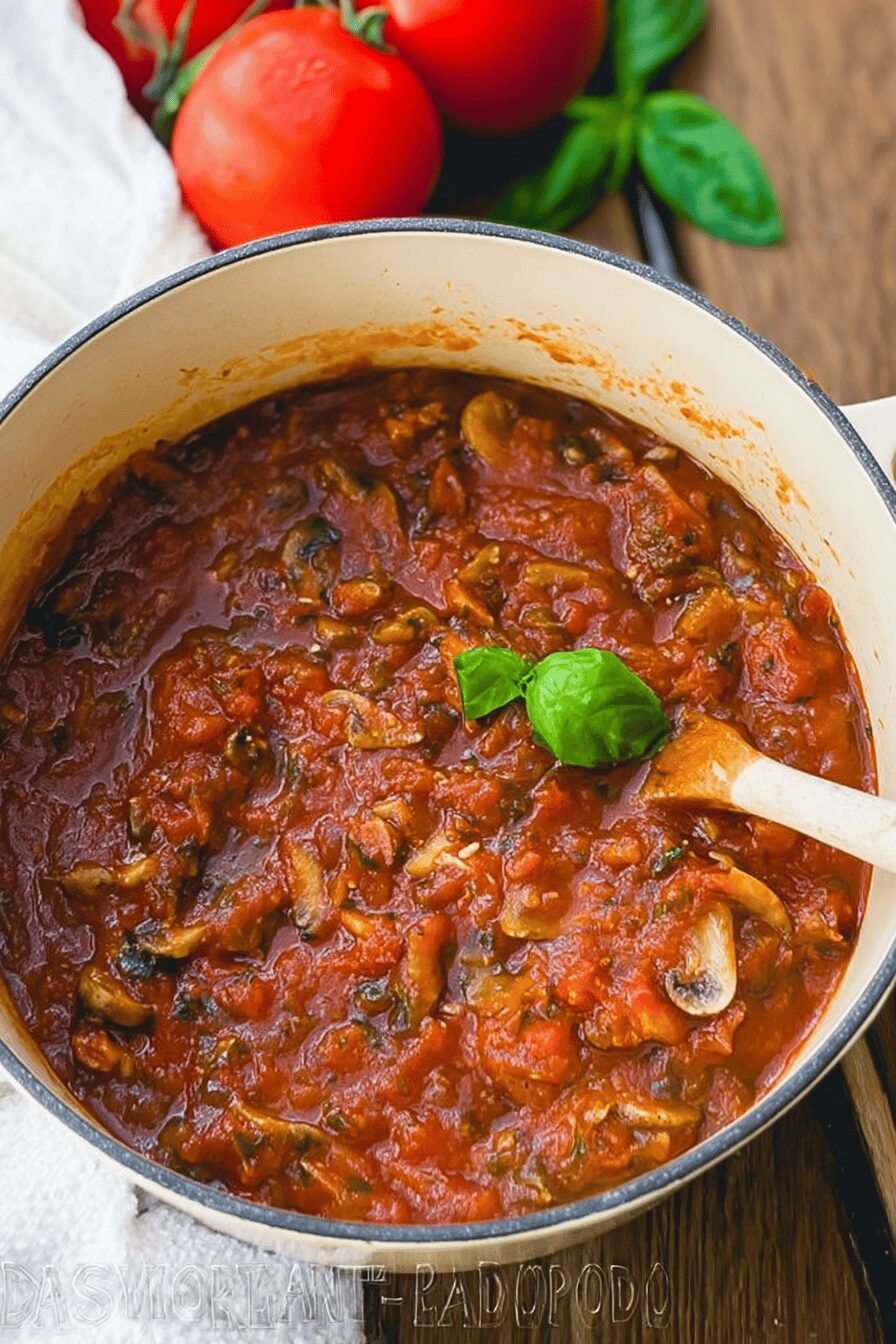 Mushroom Marinara Sauce