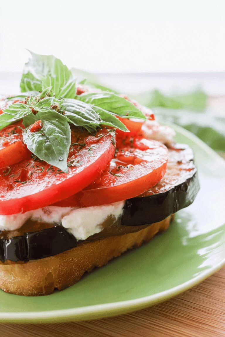 Open Faced Eggplant Sandwich 60.Png