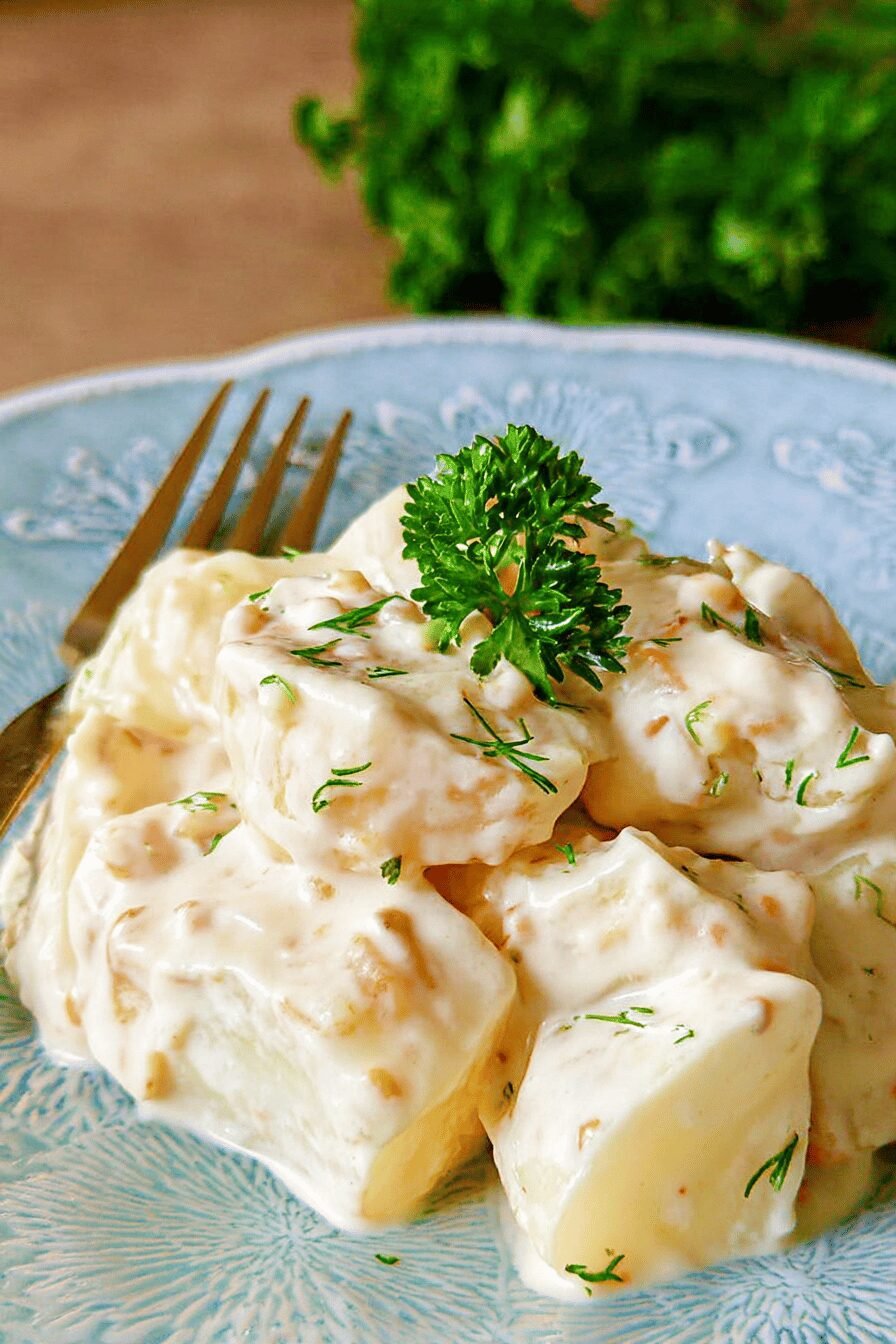 Potatoes Alfredo Sauce