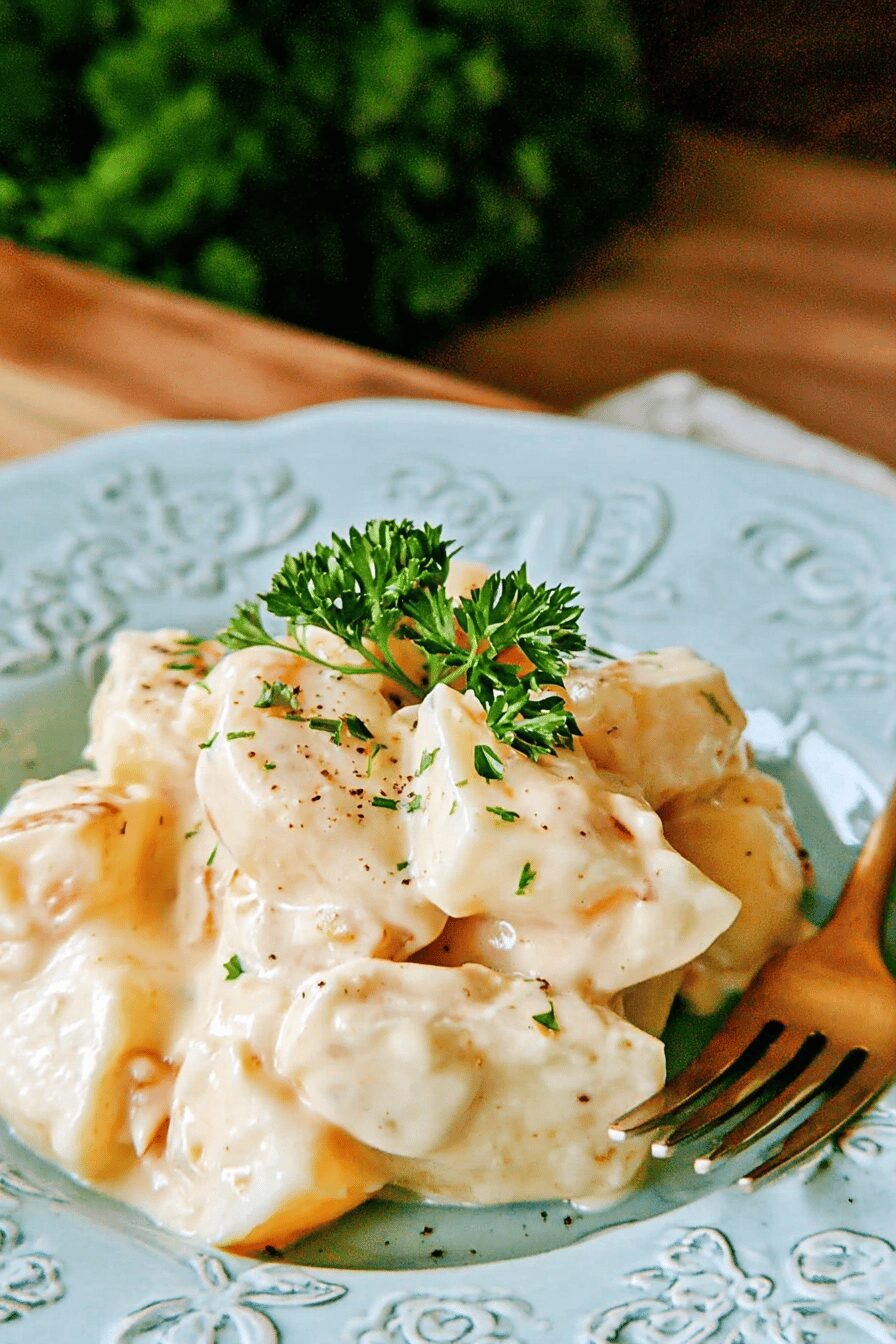 Potatoes Alfredo Sauce