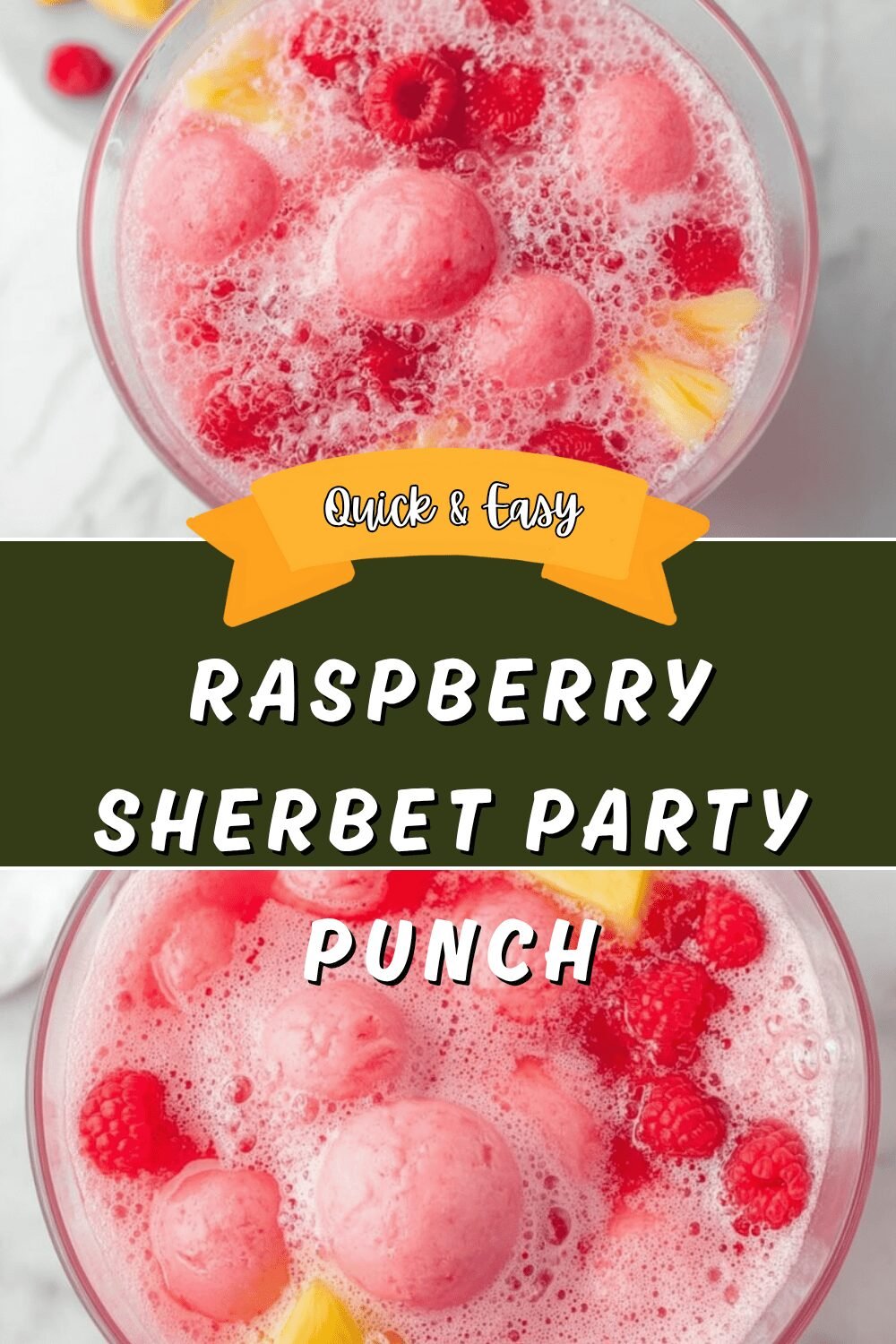 Raspberry Sherbet Party Punch