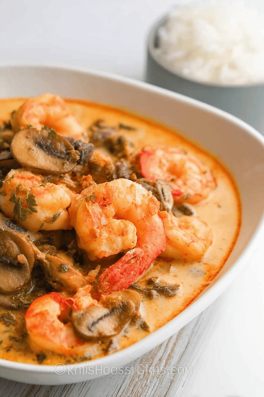 Garlic Shrimp With Creamy Mushroom Sauce Recipe 7 Shrimp And Mushrooms