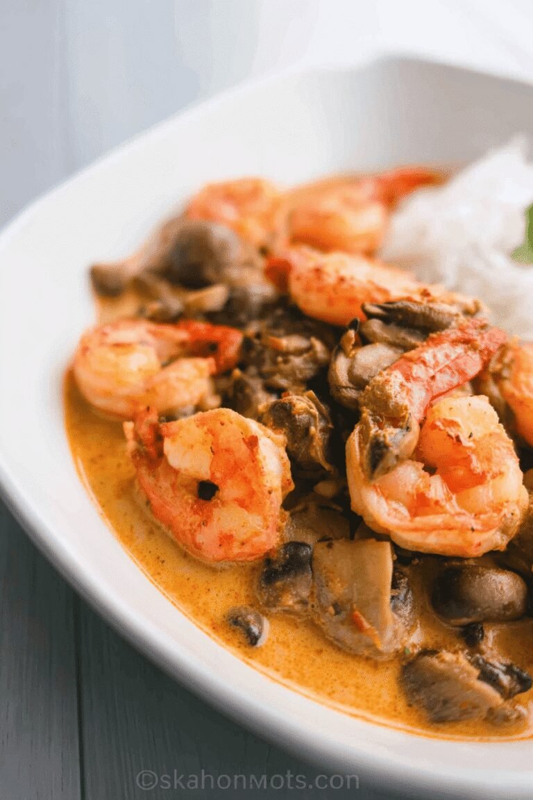 Shrimp And Mushrooms 52.Png