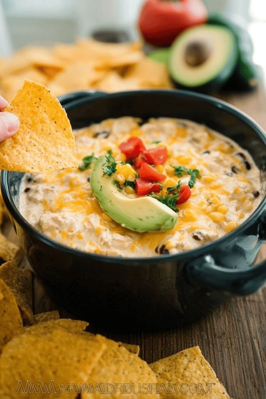 Southwest Hot Chicken Dip With Extra Cheese And Bold Flavors 6 Southwest Hot Chicken Dip