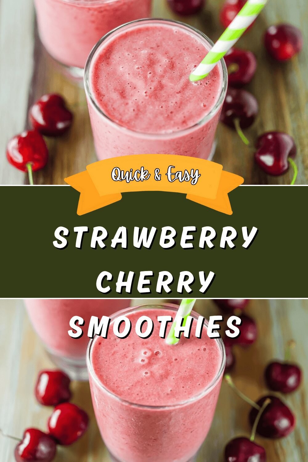 Strawberry Cherry Smoothies