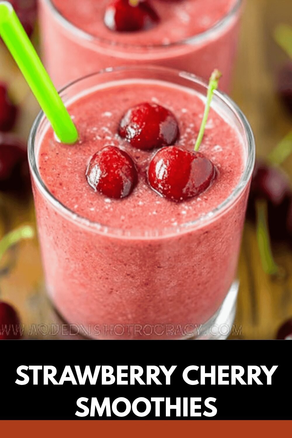 Strawberry Cherry Smoothies