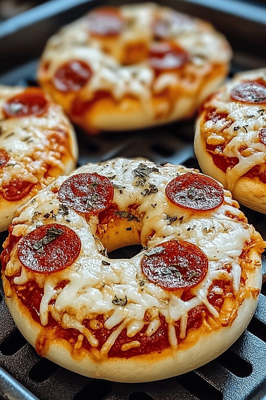 Air Fryer Pizza Bagels