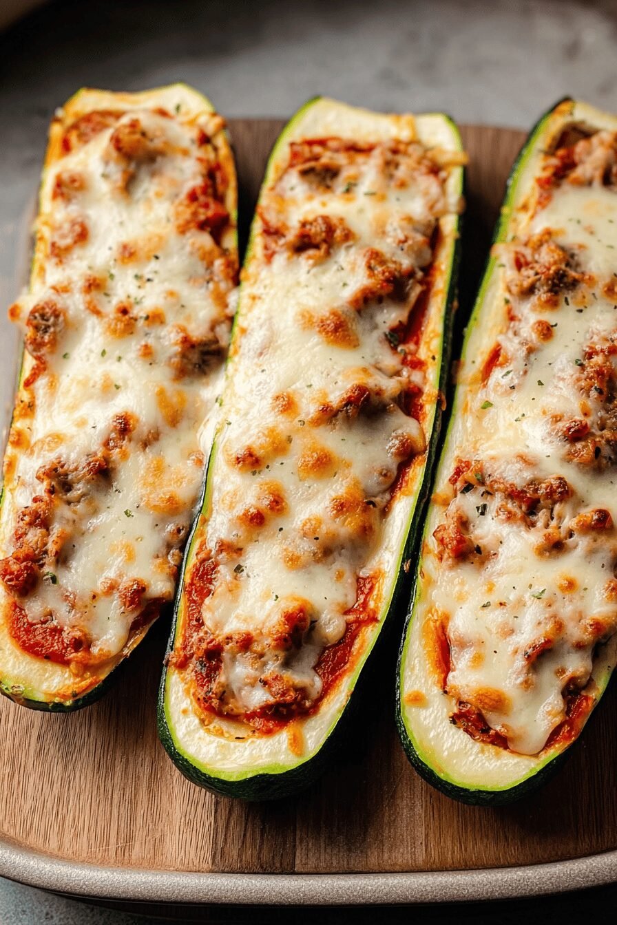 Air Fryer Zucchini Pizza