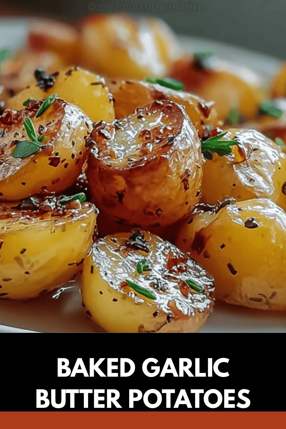 Baked Garlic Butter Potatoes