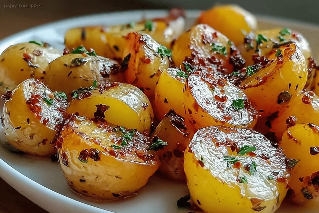 Baked Garlic Butter Potatoes