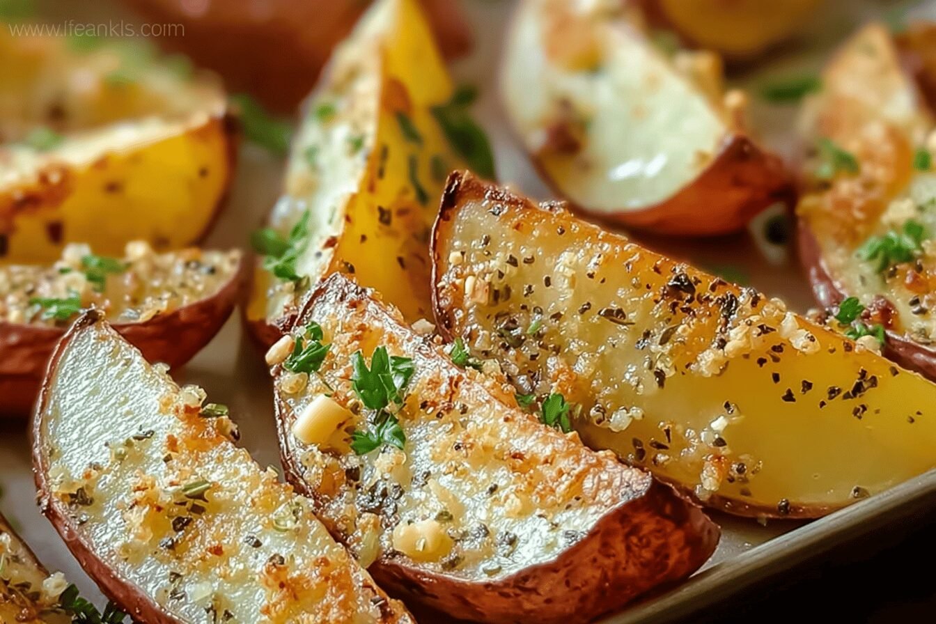 Baked Garlic Parmesan Potato Wedges