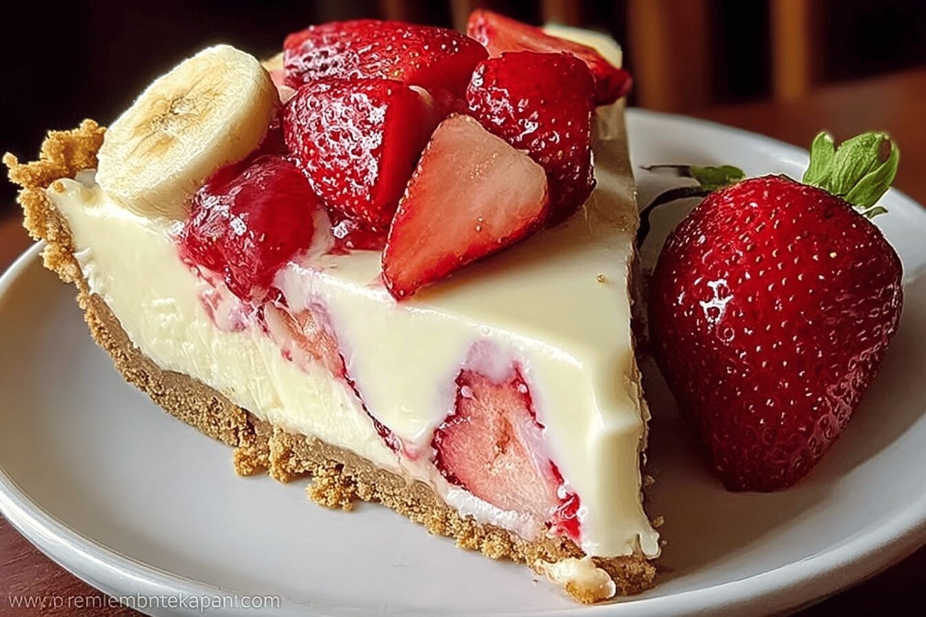 Banana Strawberry Cheesecake