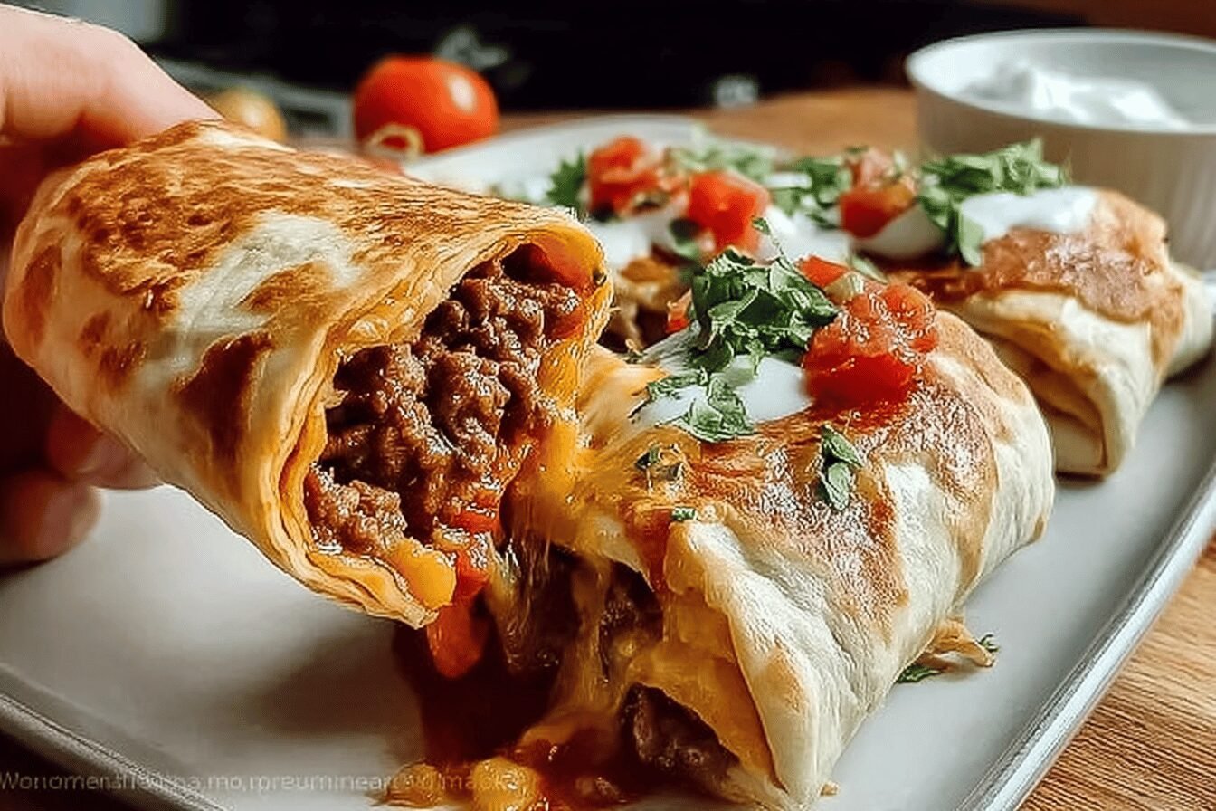 Beef Chimichangas