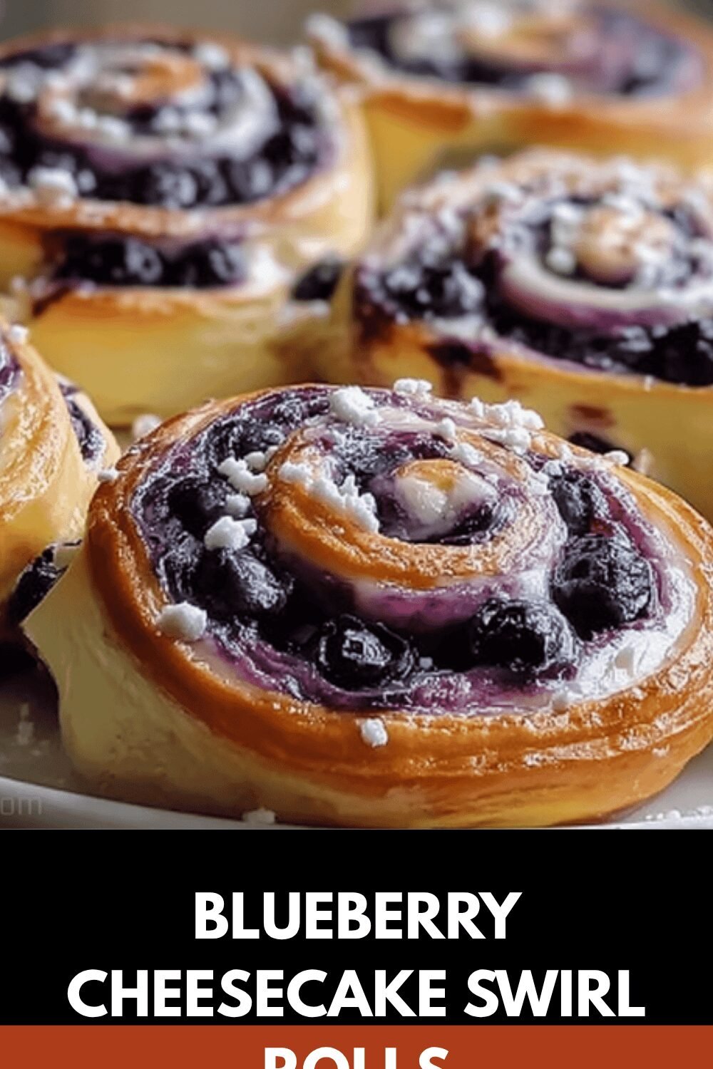 Blueberry Cheesecake Swirl Rolls