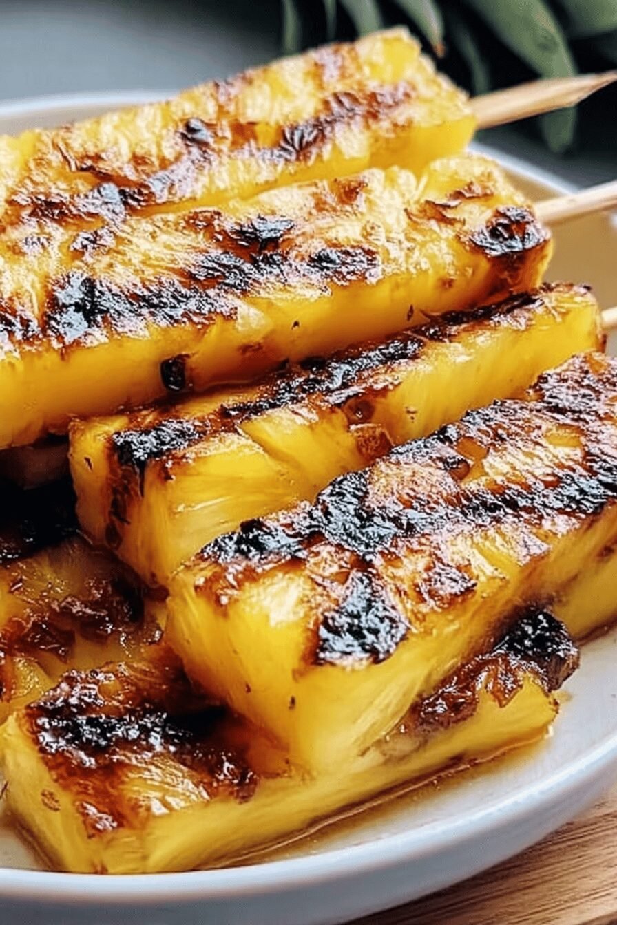 Grilled Pineapple With Brown Sugar And Sea Salt Recipe 6 Brown Sugar Grilled Pineapple