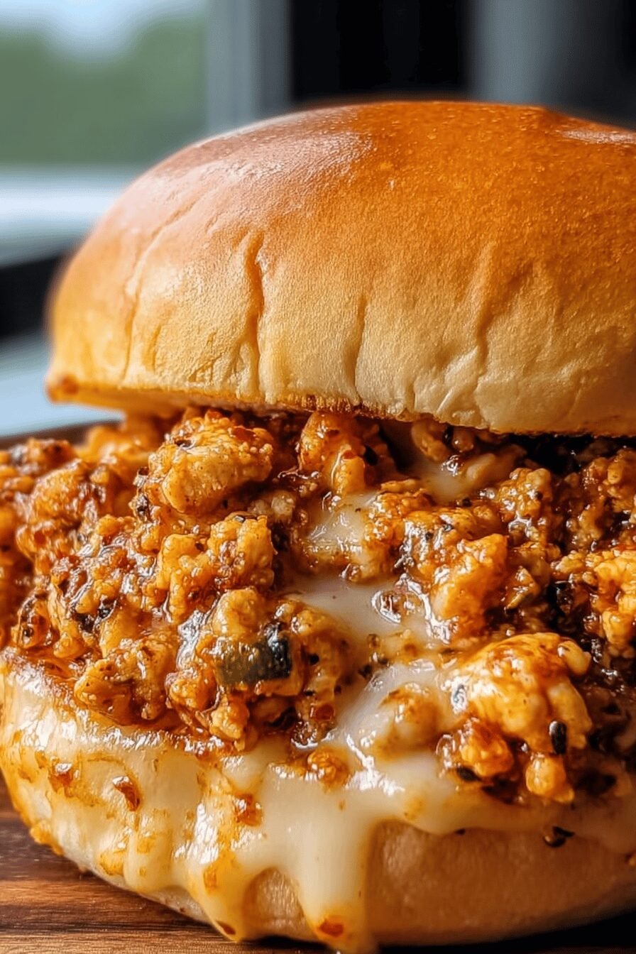 Cajun Spicy Chicken Sloppy Joes